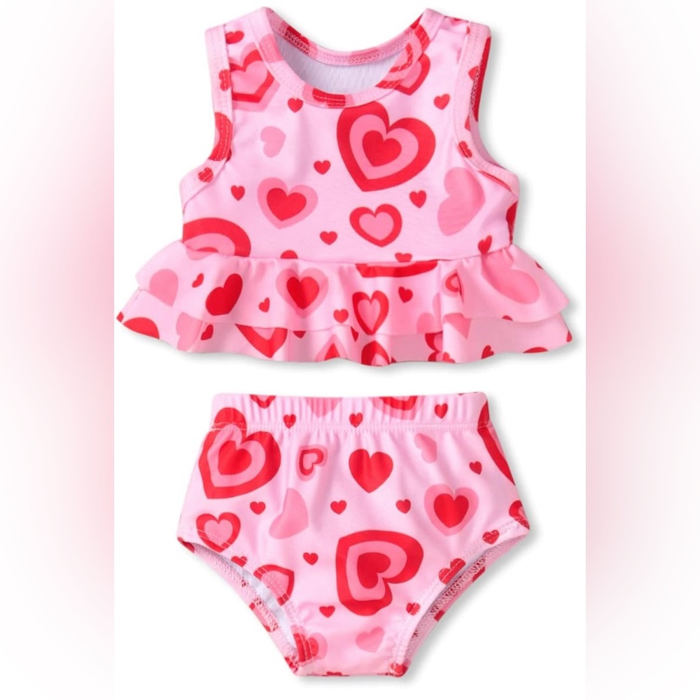 Toddler Baby Girl Bathing Suit Two Piece Swimsuit Bikini Beach Wear size 5